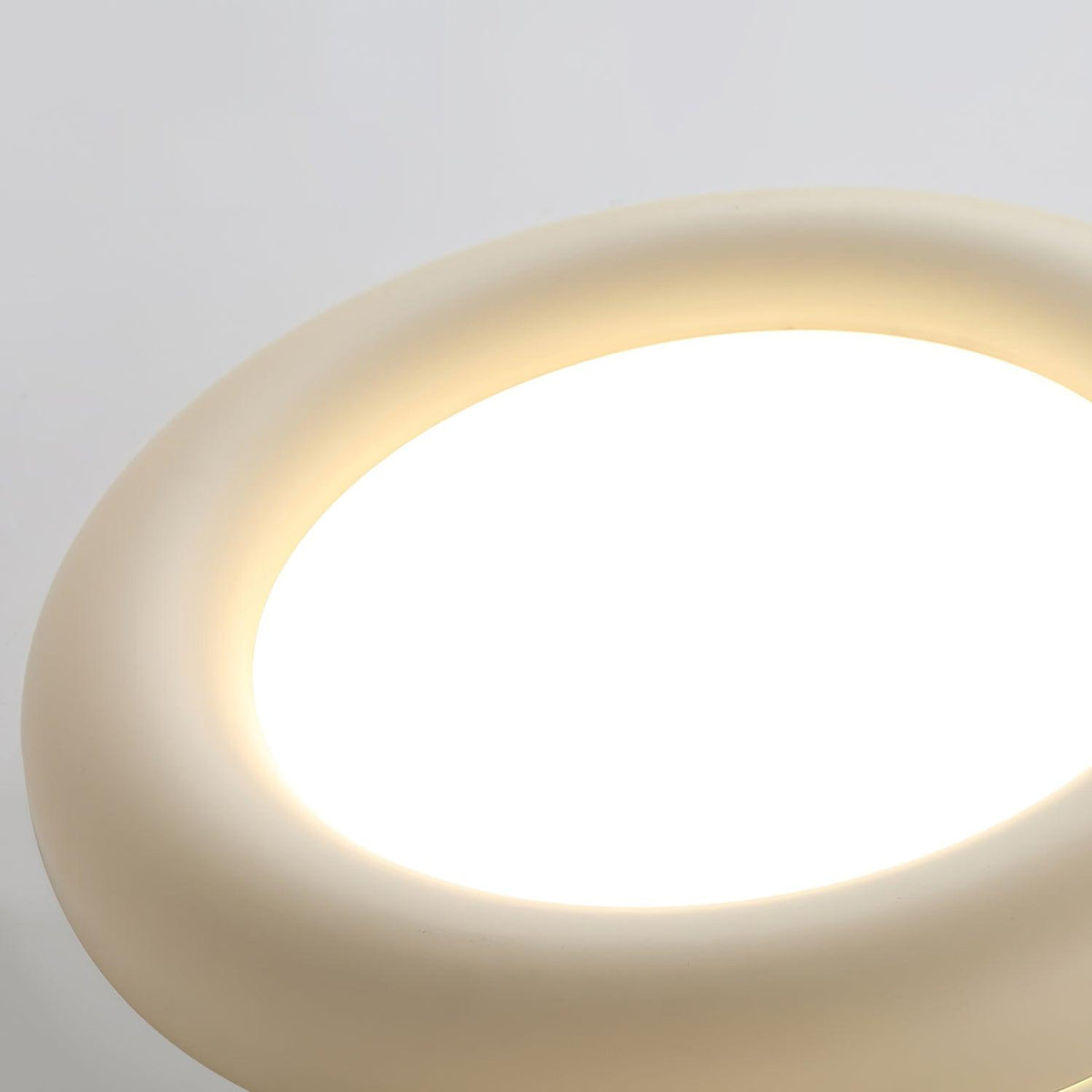 Lumence Plafonnier beige encastré avec rosace en acrylique minimaliste - Neutralighting