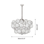 Talia Lustre Sphère en Verre Cascade - Neutralighting