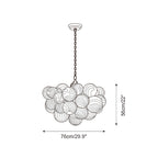 Talia Lustre Sphère en Verre Cascade - Neutralighting