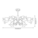 Talia Lustre Abat-jours en Verre Plissés Laiton Bois - Neutralighting