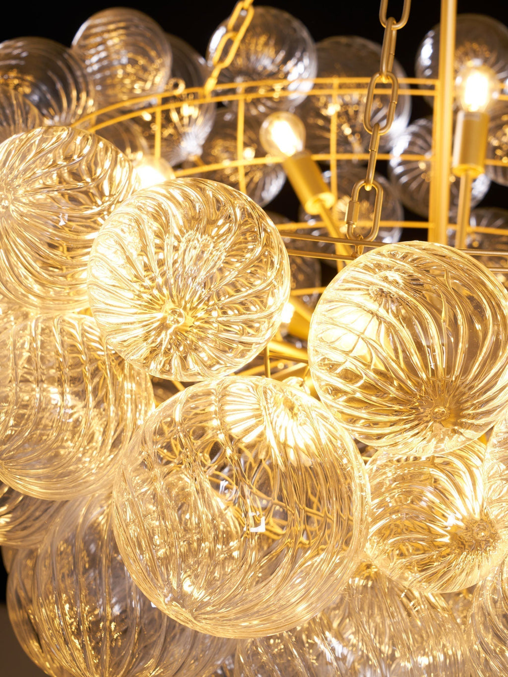 Talia Lustre Sphère en Verre Cascade - Neutralighting
