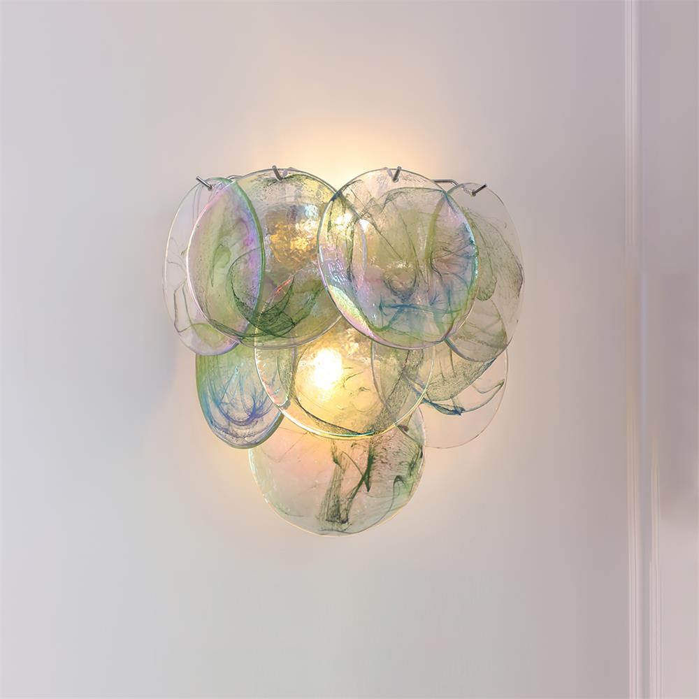 Opalara Applique Murale Coquillage Capiz Rose - Neutralighting