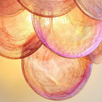 Opalara Applique Murale Coquillage Capiz Rose - Neutralighting