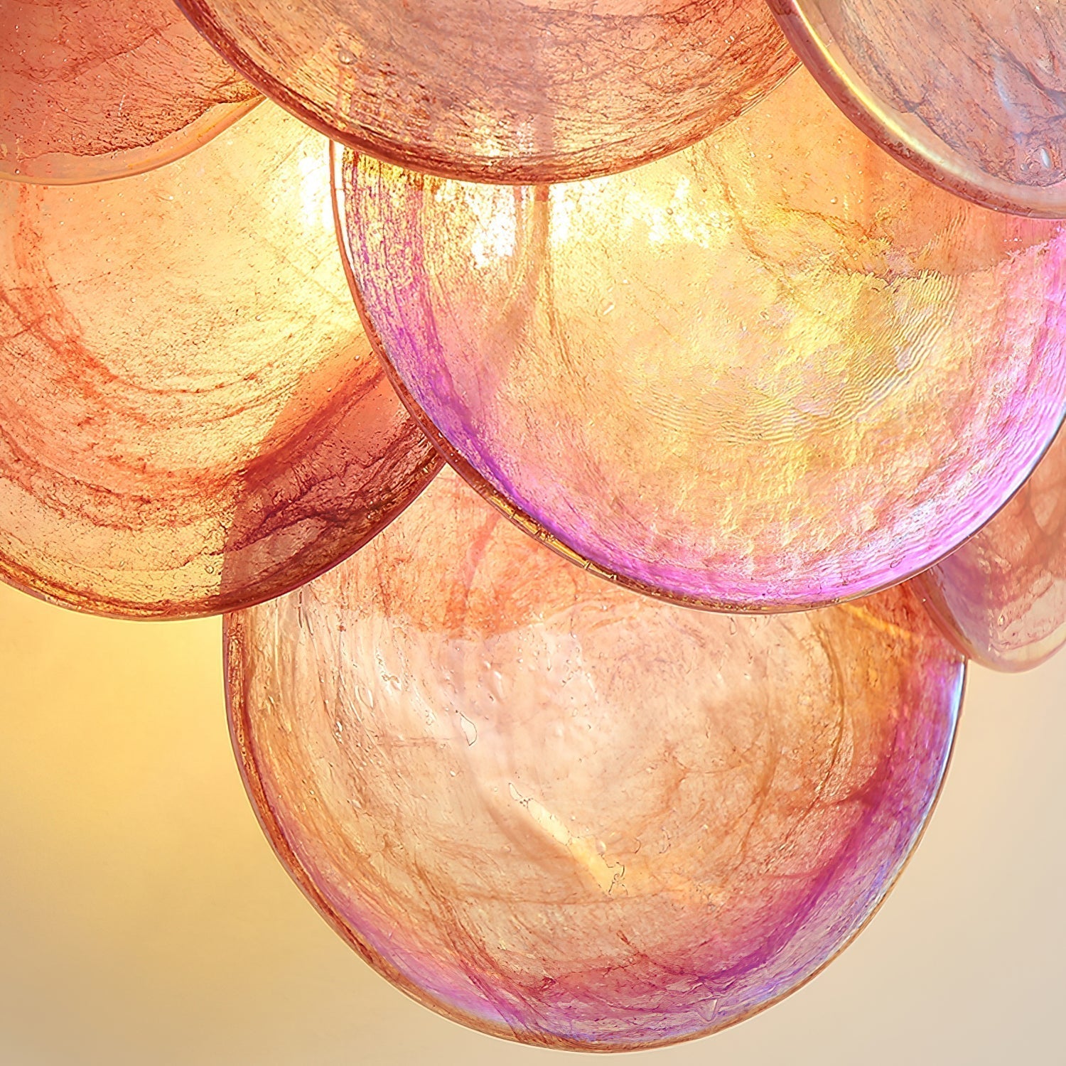 Opalara Applique Murale Coquillage Capiz Rose - Neutralighting