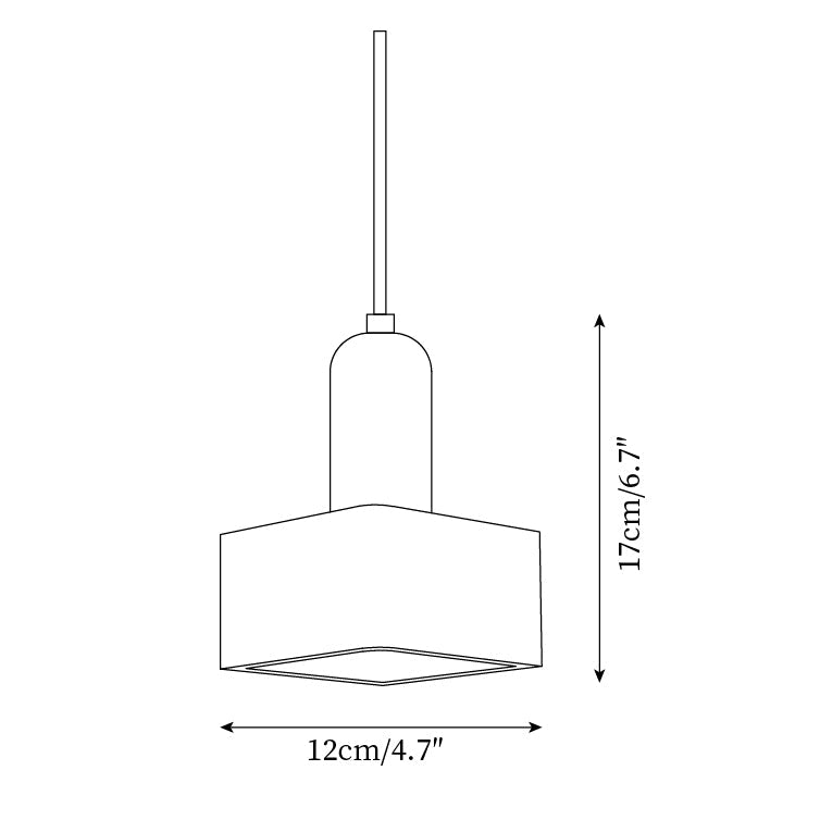 Ritta Suspension Carrée en Travertin - Neutralighting