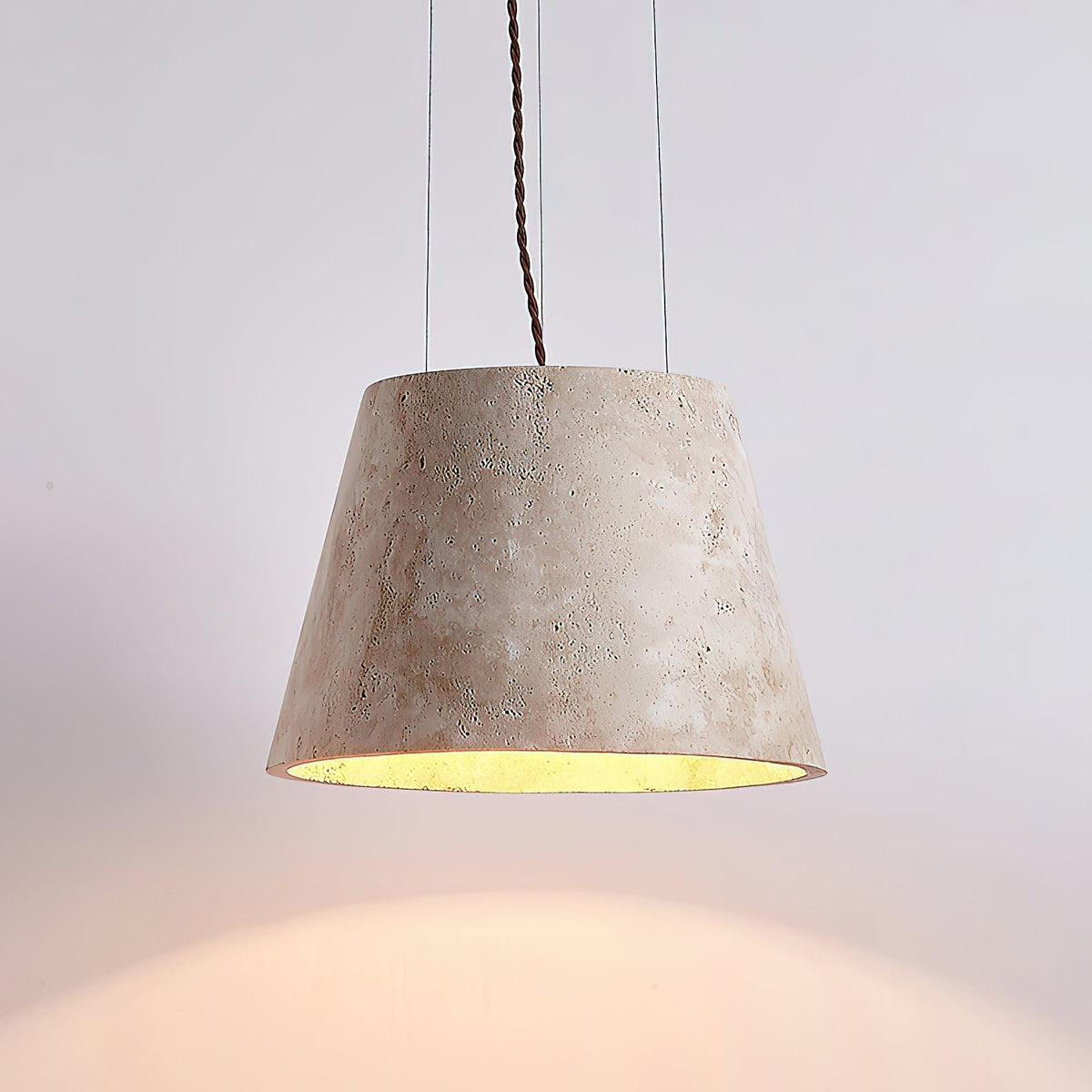 Ovelir Moderne Minimaliste Travertin Suspension - Neutralighting