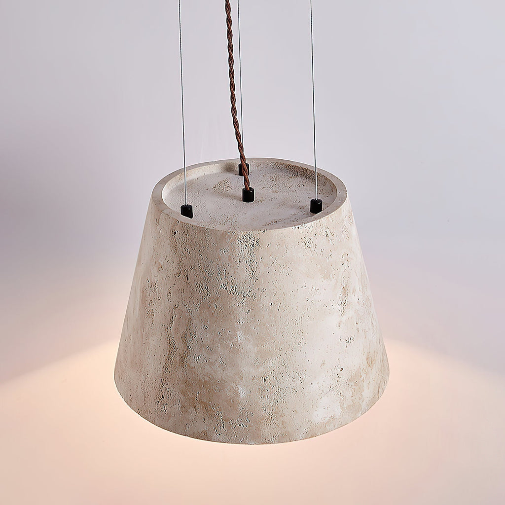 Ovelir Moderne Minimaliste Travertin Suspension - Neutralighting