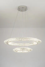 Lustra Chandelier Géométrique Cristal LED Élégant - Neutralighting