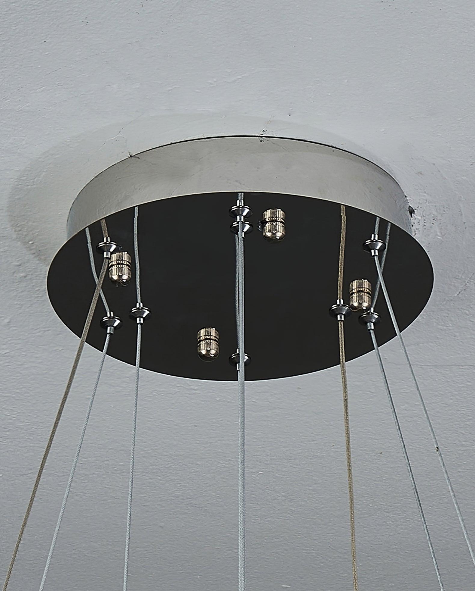 Lustra Chandelier Géométrique Cristal LED Élégant - Neutralighting