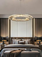 Lustra Chandelier Géométrique Cristal LED Élégant - Neutralighting