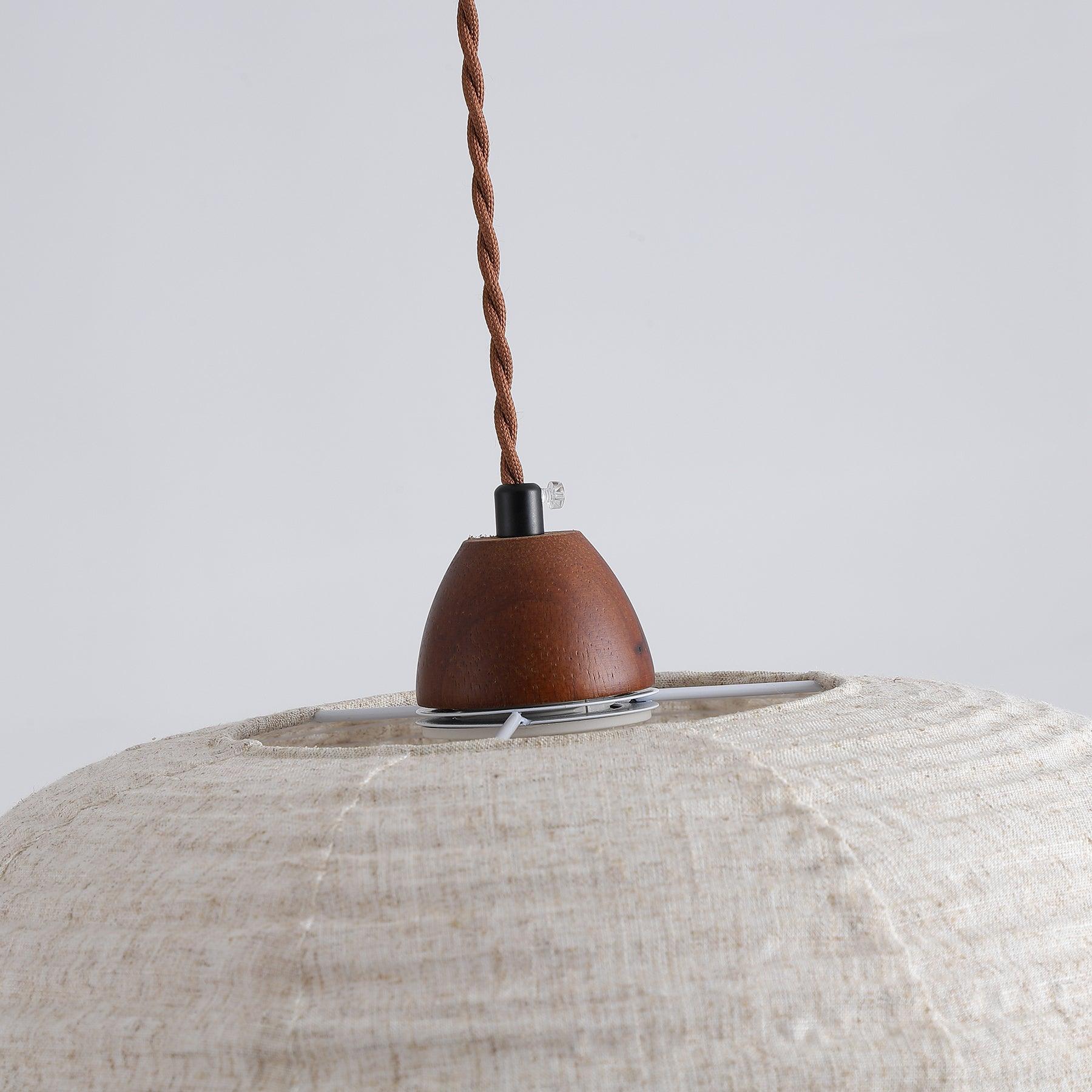 Evano Lustra Lampe Suspendue Dôme Tissé Élégante - Neutralighting