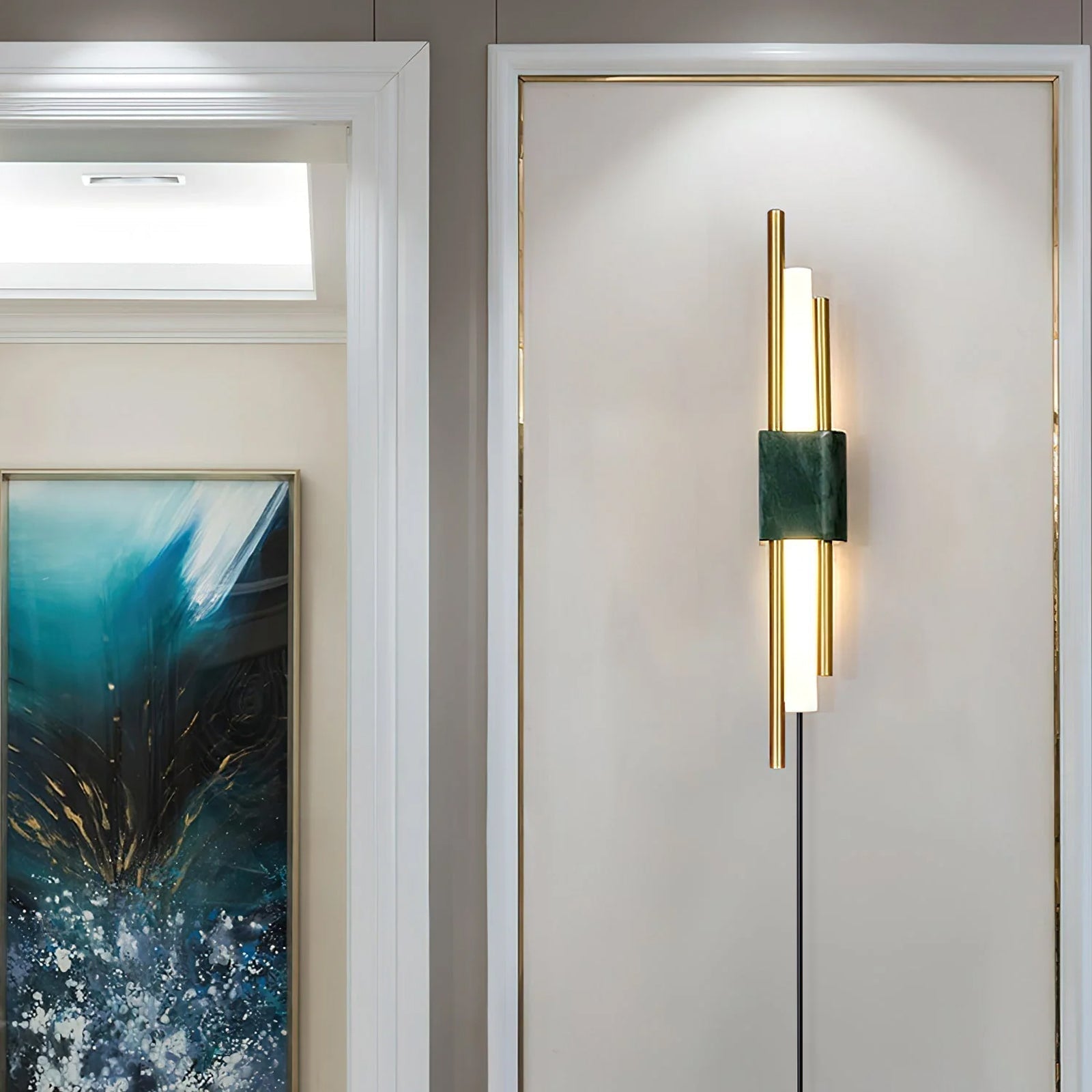 Trista Premium Nordic Art Plug In Marble Wall Light - Neutralighting