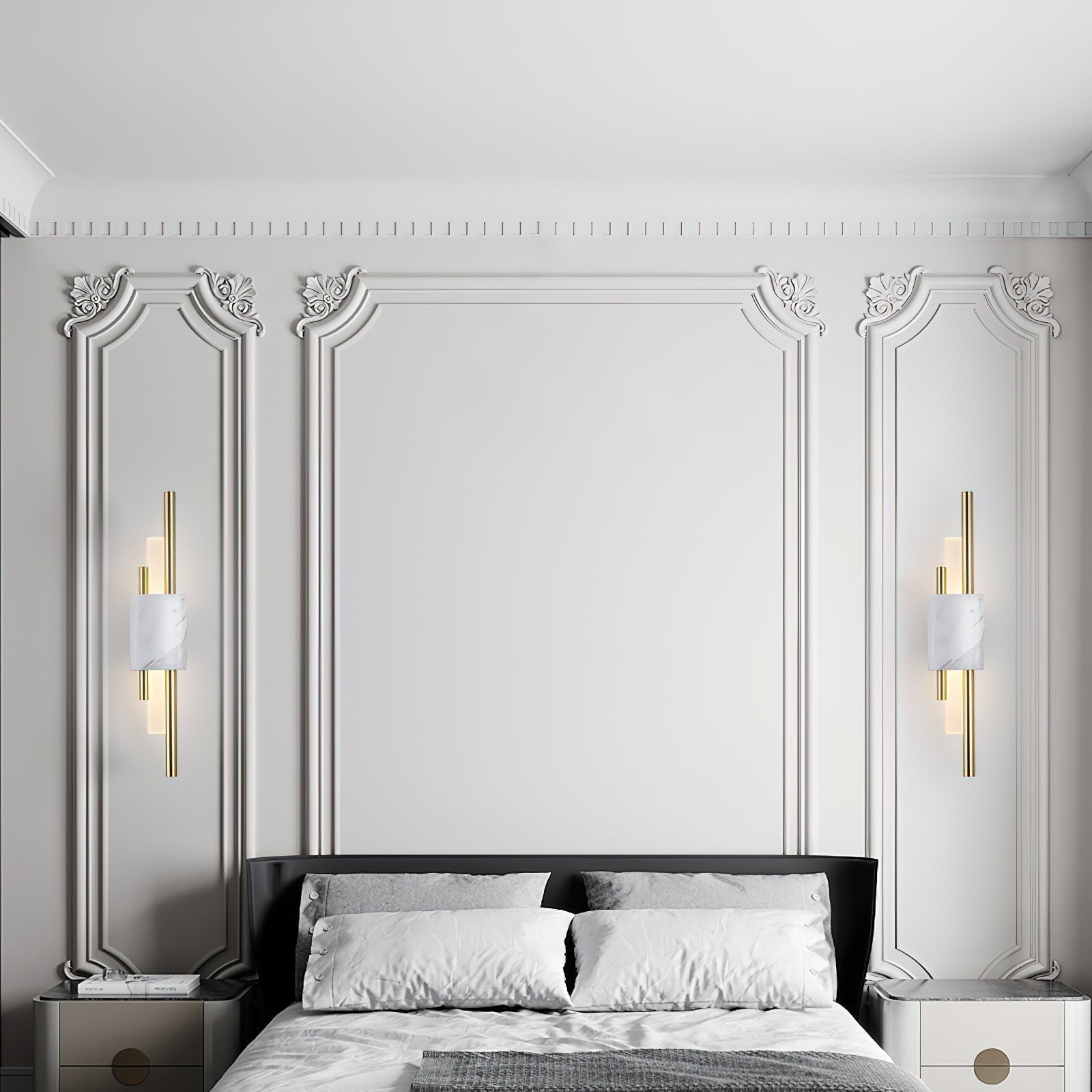 Trista Premium Nordic Art Plug In Marble Wall Light - Neutralighting