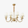 Lustra Chandelier Classique à Abat-jour en Tissu et Laiton - Neutralighting