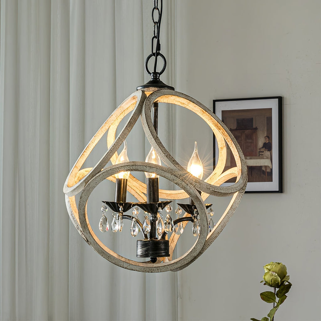 Viraearae Prime Nordique Cristal Bois Suspension - Neutralighting
