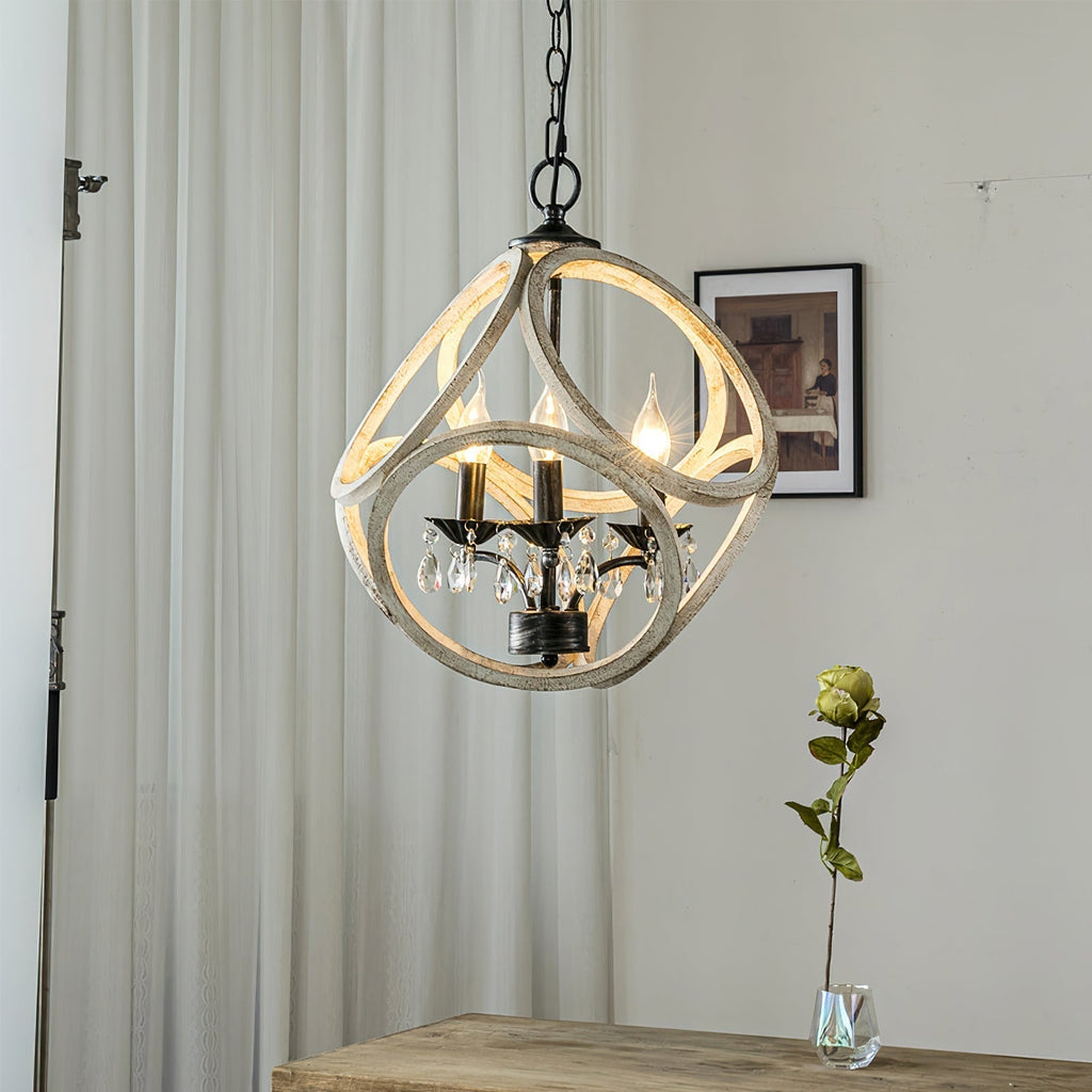 Viraearae Prime Nordique Cristal Bois Suspension - Neutralighting