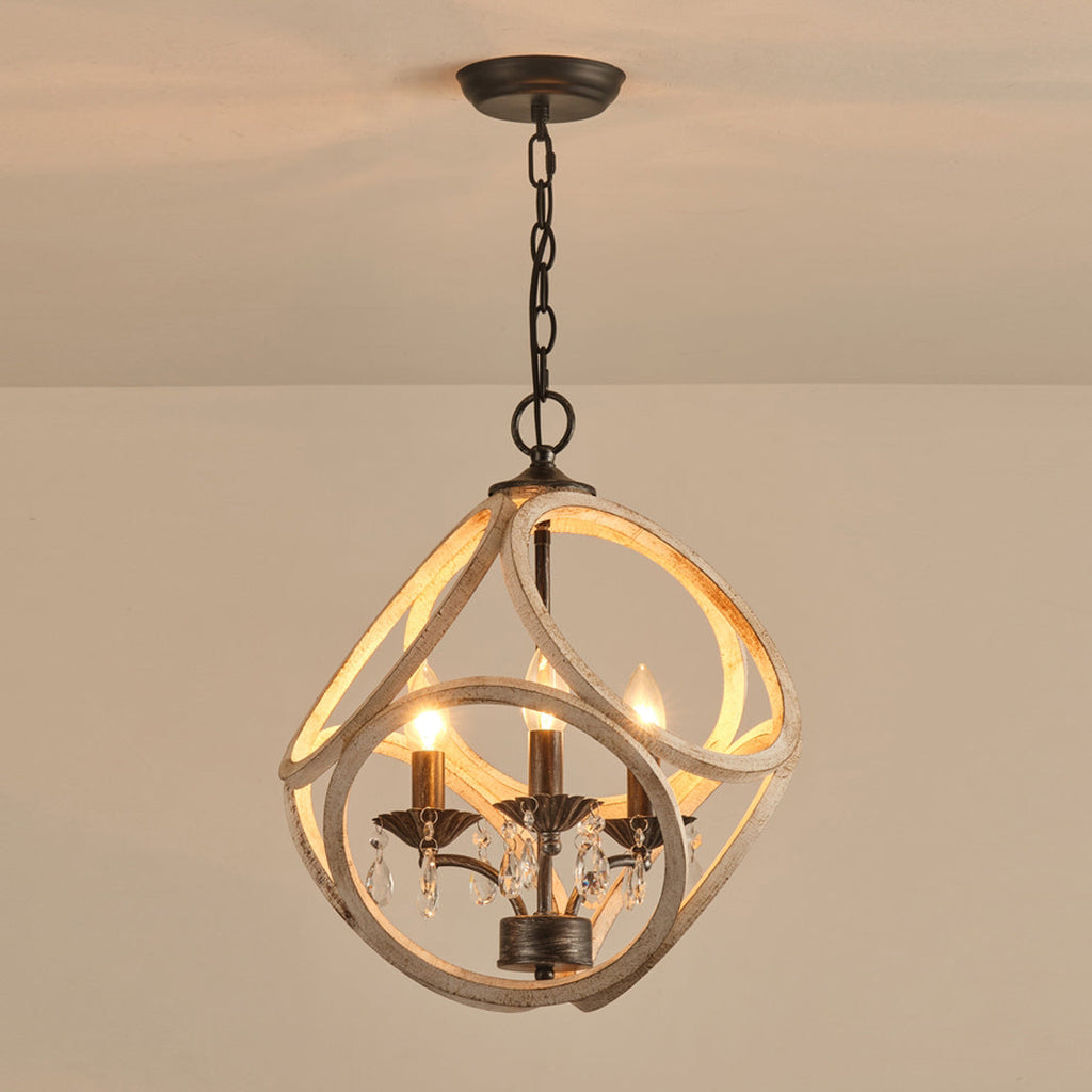 Viraearae Prime Nordique Cristal Bois Suspension - Neutralighting
