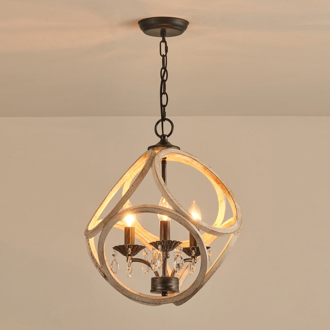 Viraearae Prime Nordique Cristal Bois Suspension - Neutralighting