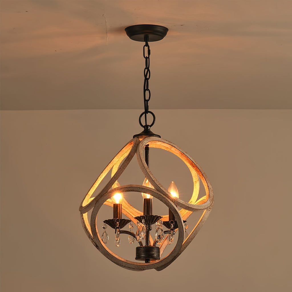 Viraearae Prime Nordique Cristal Bois Suspension - Neutralighting