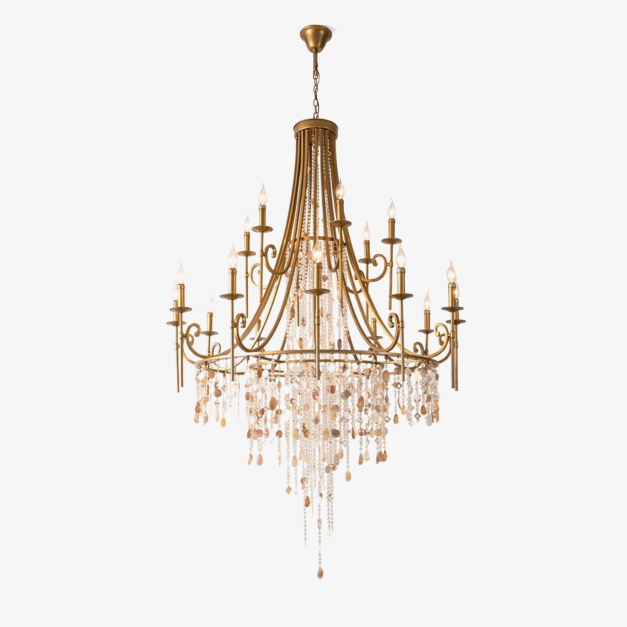 Errina Lustre Postmoderne Luxe Coquille Cristal - Neutralighting