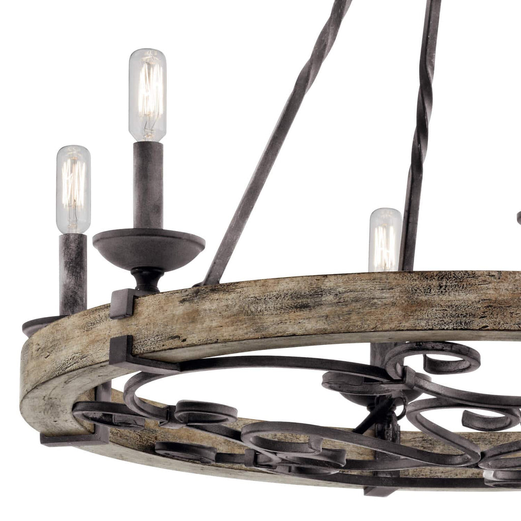 Evtalen Ancien Industriel Bois Métal Lustre - Neutralighting
