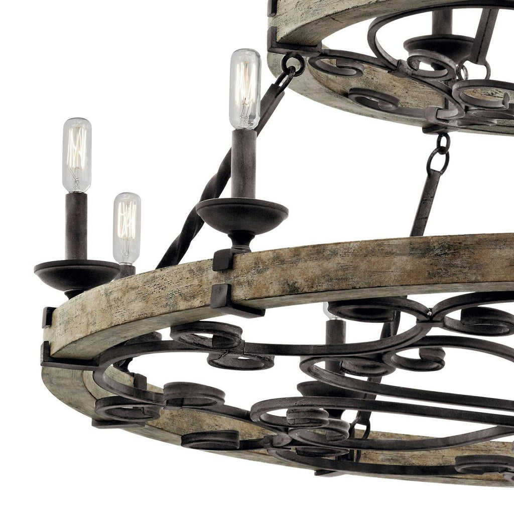 Evtalen Ancien Industriel Bois Métal Lustre - Neutralighting