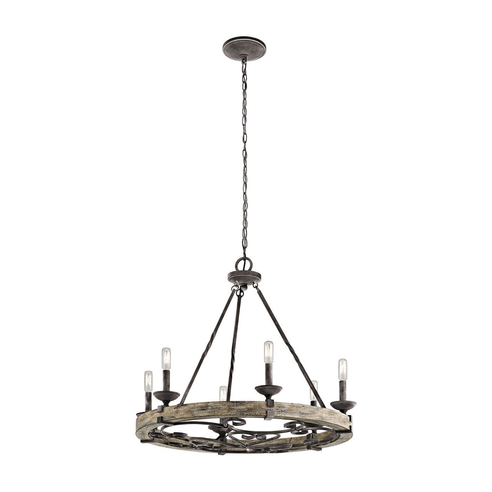 Evtalen Ancien Industriel Bois Métal Lustre - Neutralighting
