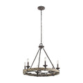 Evtalen Ancien Industriel Bois Métal Lustre - Neutralighting
