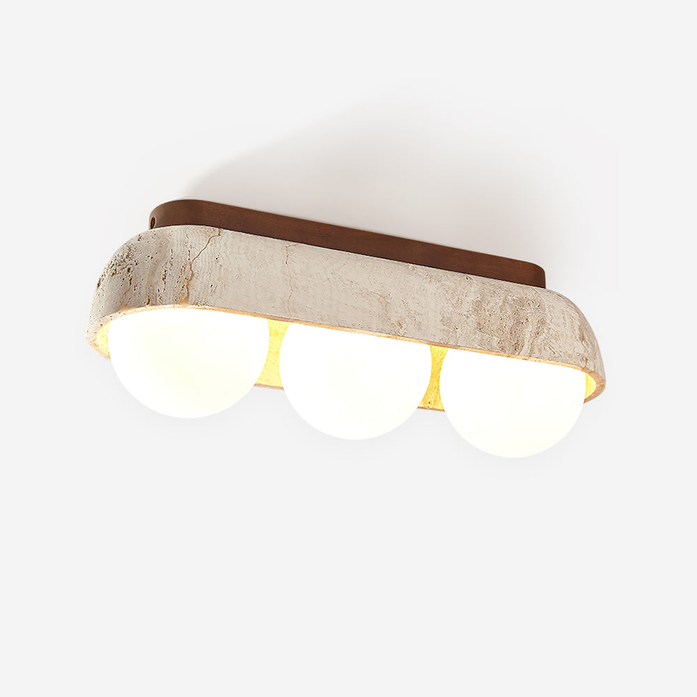 Ritta Plafonnier Rectangulaire en Travertin - Neutralighting