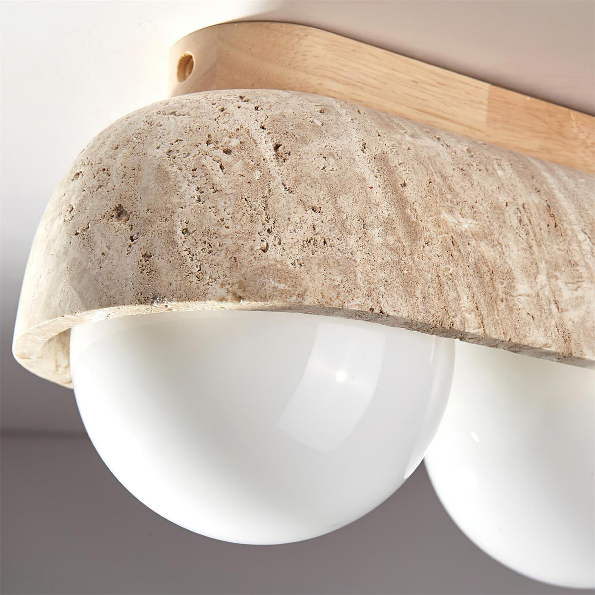 Ritta Plafonnier Rectangulaire en Travertin - Neutralighting