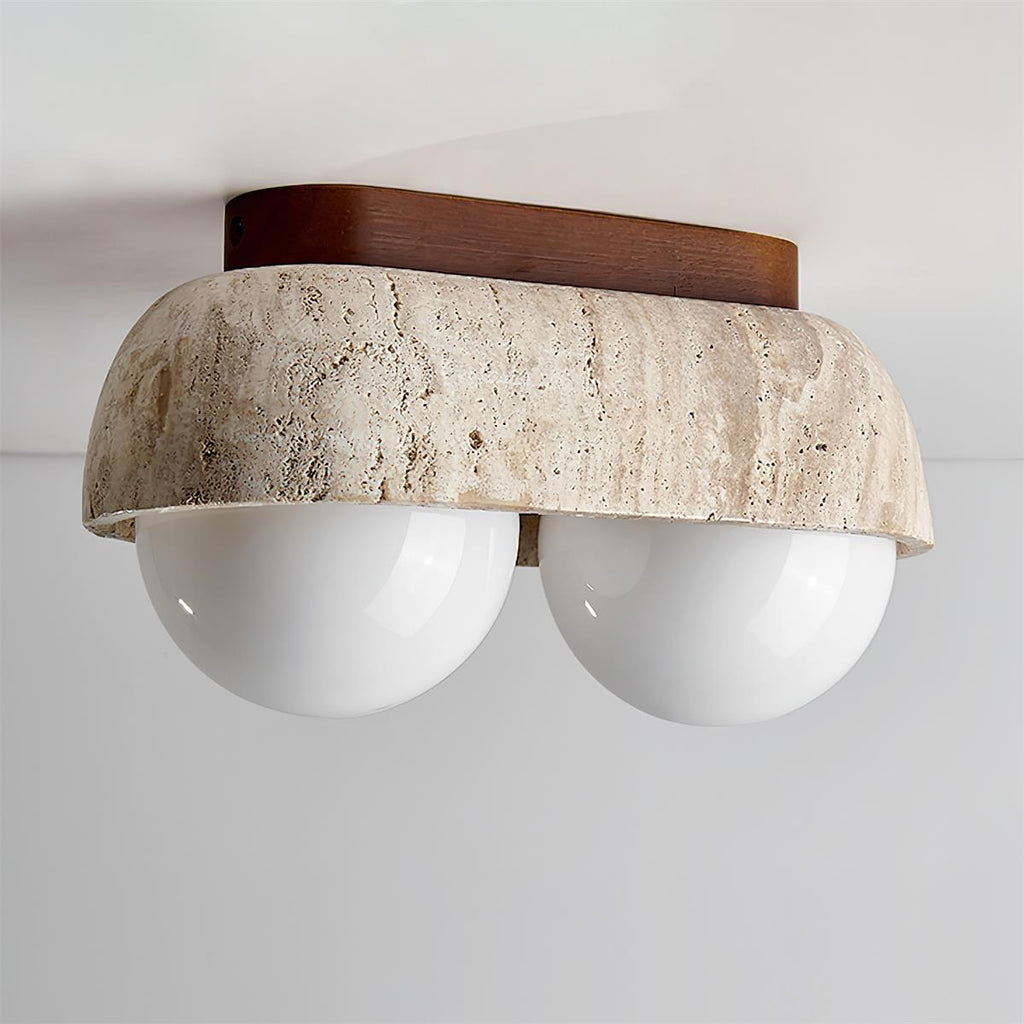 Ritta Plafonnier Rectangulaire en Travertin - Neutralighting