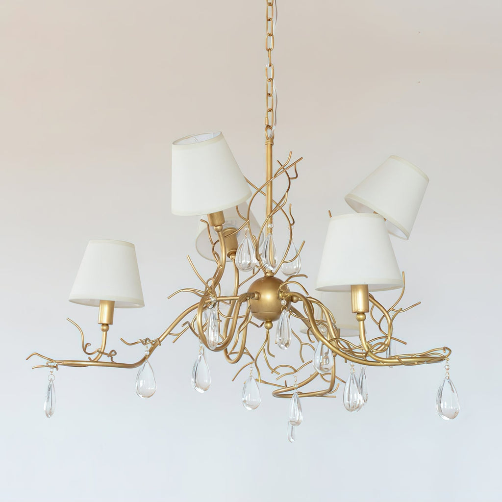 Olsolan Postmodern Luxe Tissu Cristal Lustre - Neutralighting