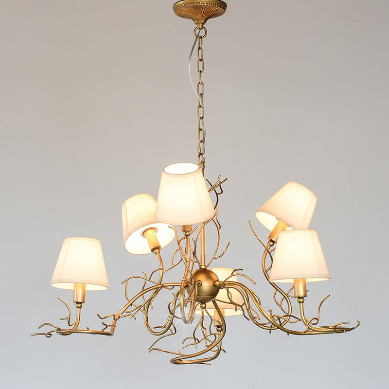 Olsolan Postmodern Luxe Tissu Cristal Lustre - Neutralighting