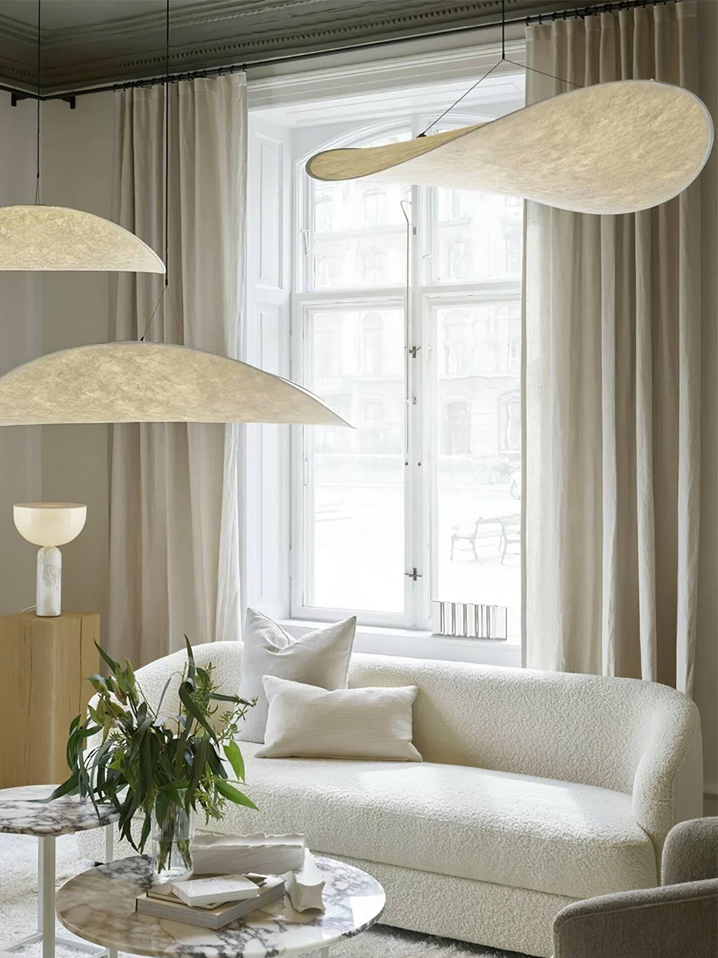 Sereca Suspension en Papier et Fibre de Verre - Neutralighting
