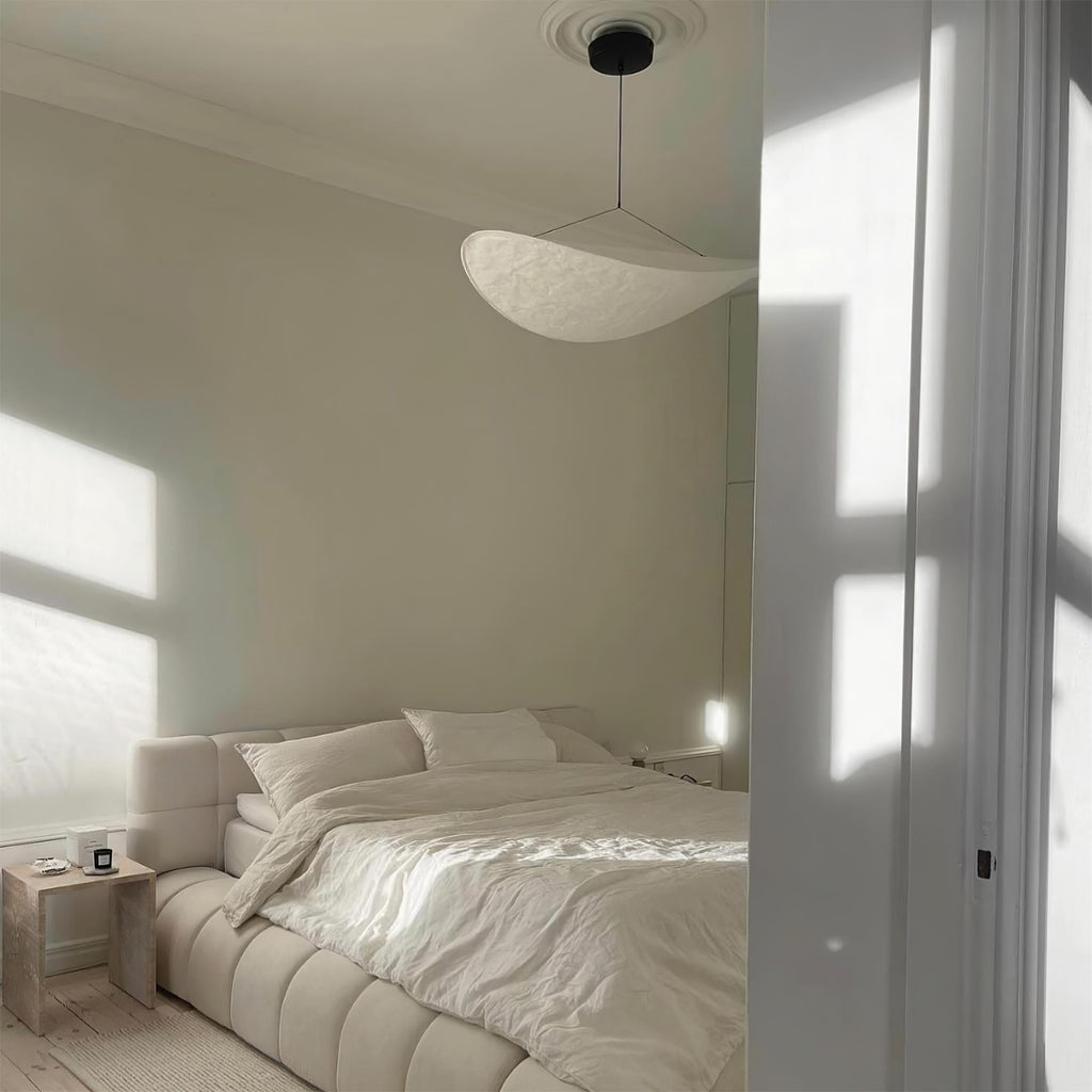 Vela Lampe Suspendue Minimaliste en Soie - Neutralighting