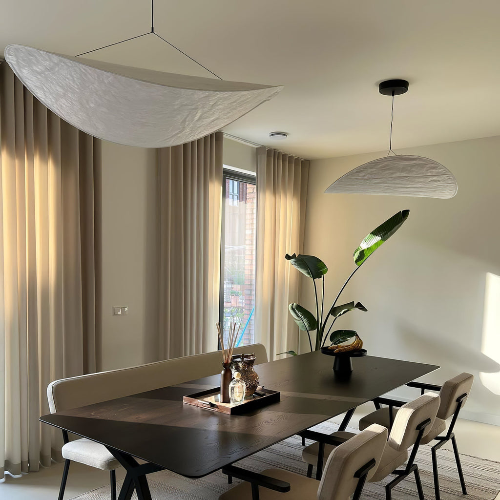 Vela Lampe Suspendue Minimaliste en Soie - Neutralighting