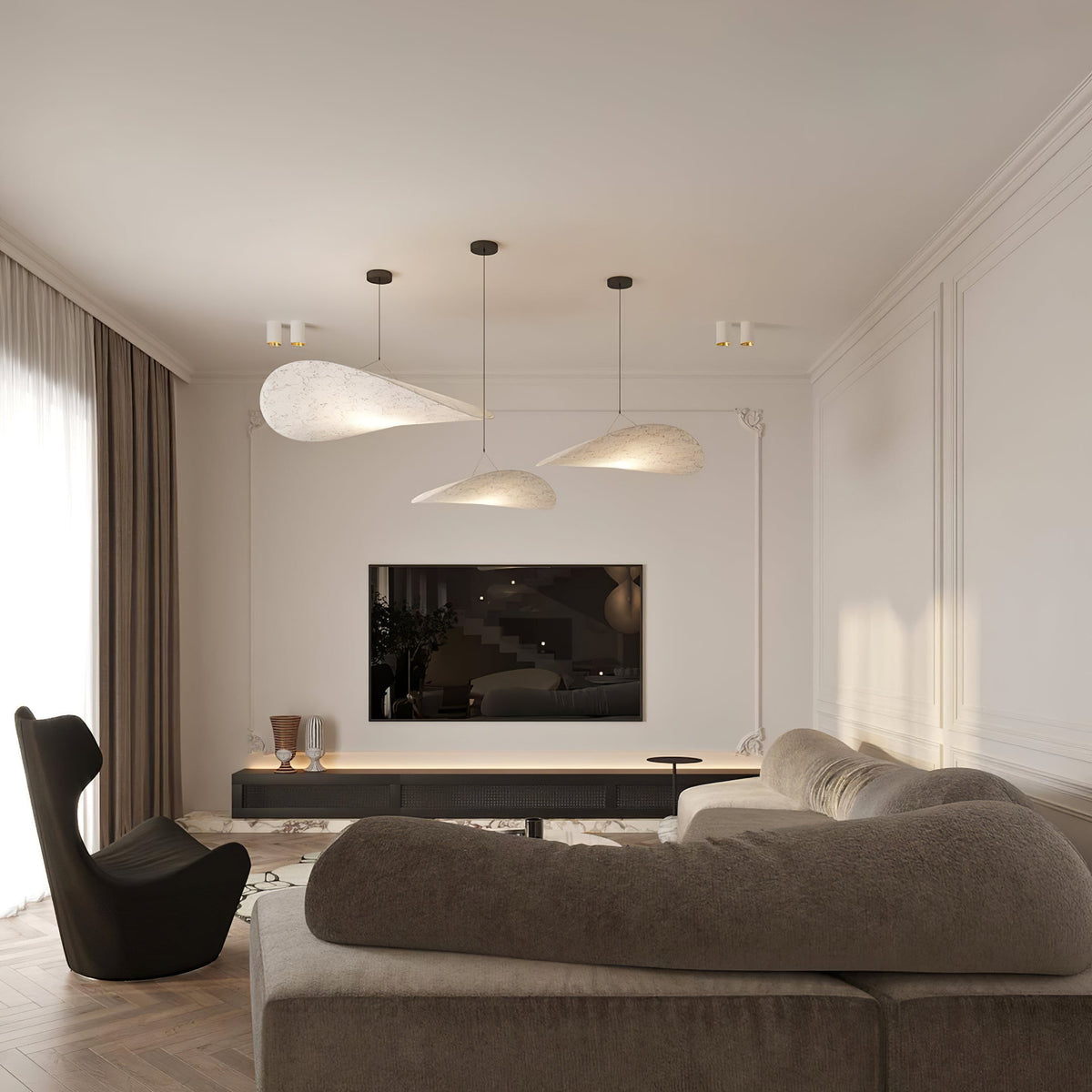 Twist Suspension Lampe Contemporaine Swag - Neutralighting