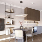 Vela Lampe Suspendue Minimaliste en Soie - Neutralighting