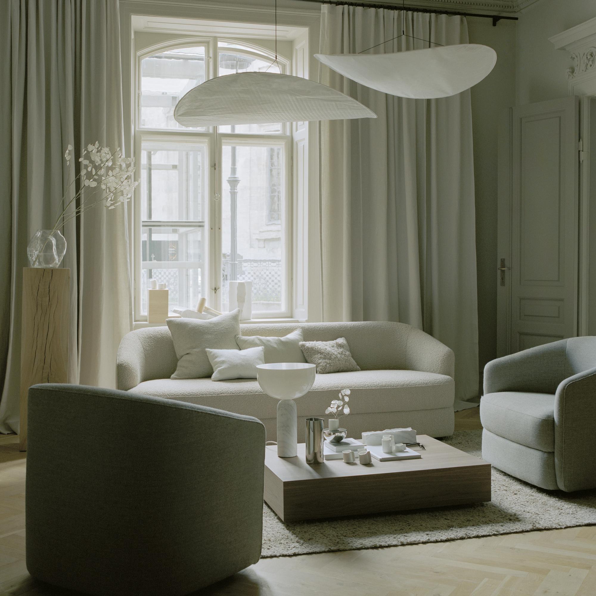 Vela Lampe Suspendue Minimaliste en Soie - Neutralighting