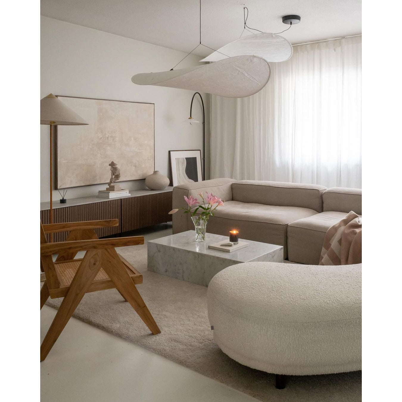 Elsolir Moderne Minimaliste Papier Suspension - Neutralighting