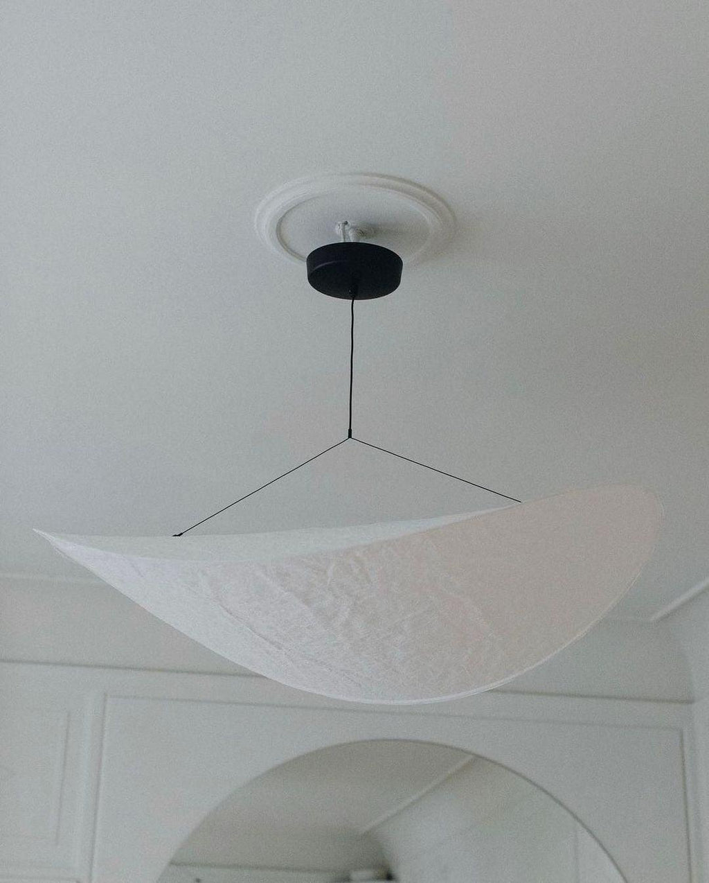 Vela Lampe Suspendue Minimaliste en Soie - Neutralighting