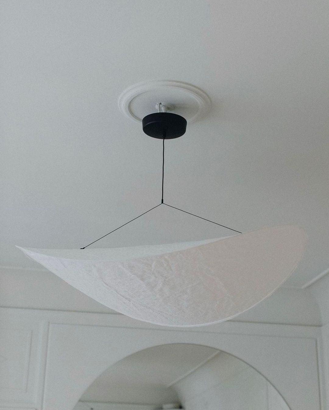 Vela Lampe Suspendue Minimaliste en Soie - Neutralighting