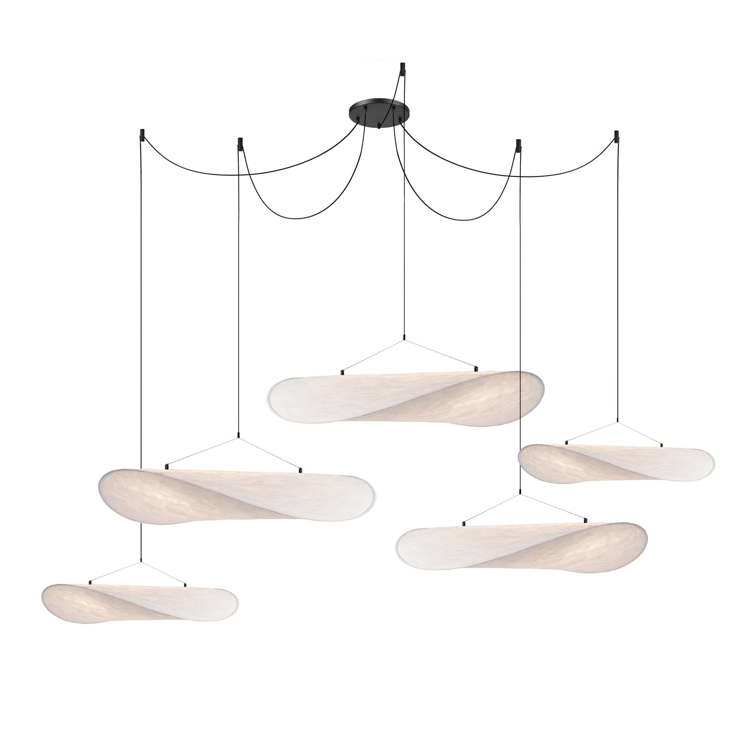 Vela Lampe Suspendue Minimaliste en Soie - Neutralighting