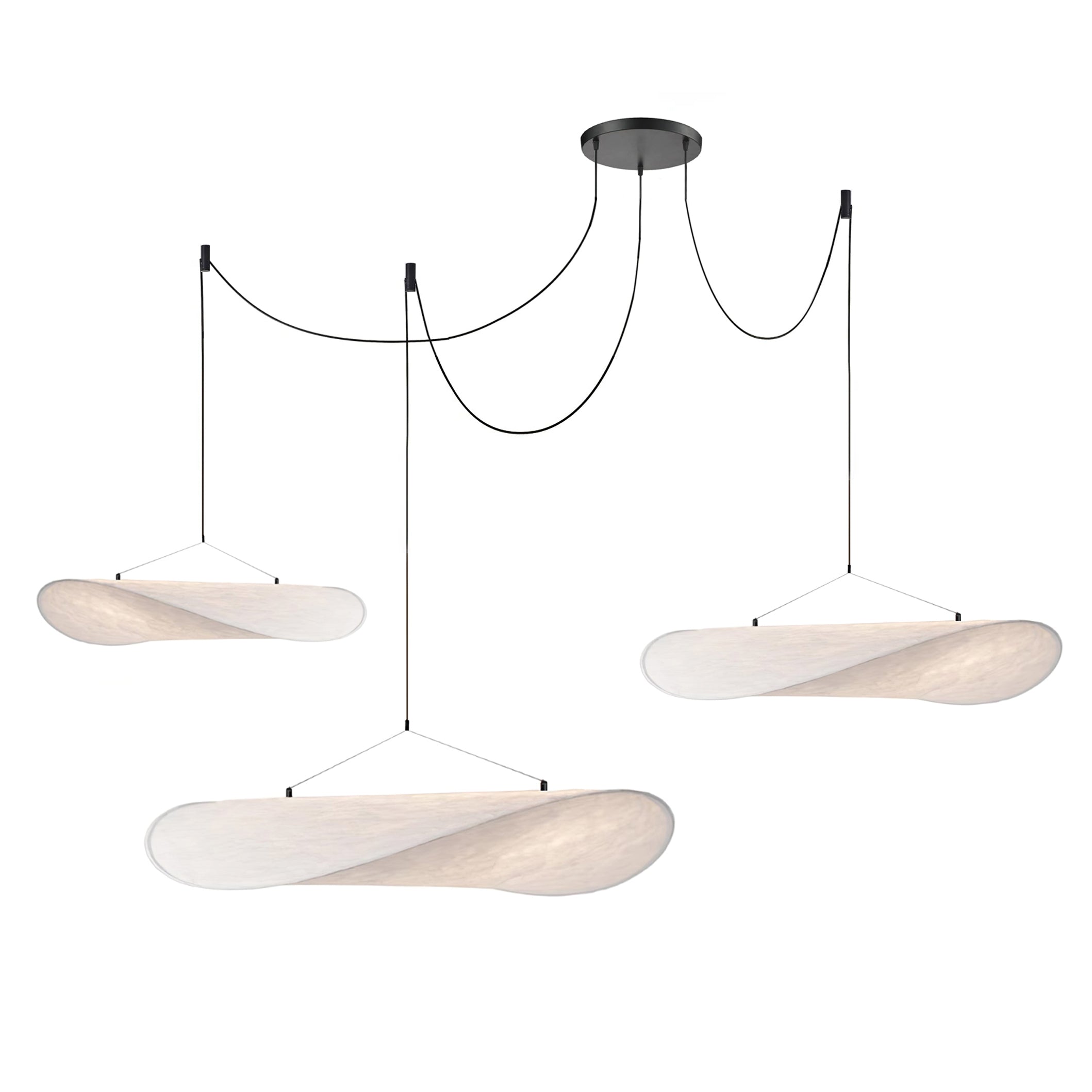 Vela Lampe Suspendue Minimaliste en Soie - Neutralighting