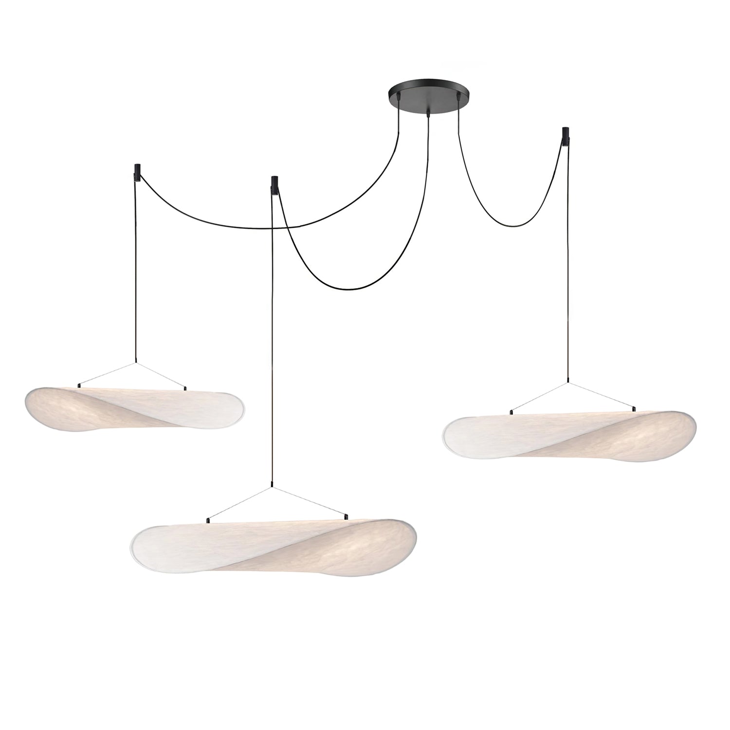 Vela Lampe Suspendue Minimaliste en Soie - Neutralighting