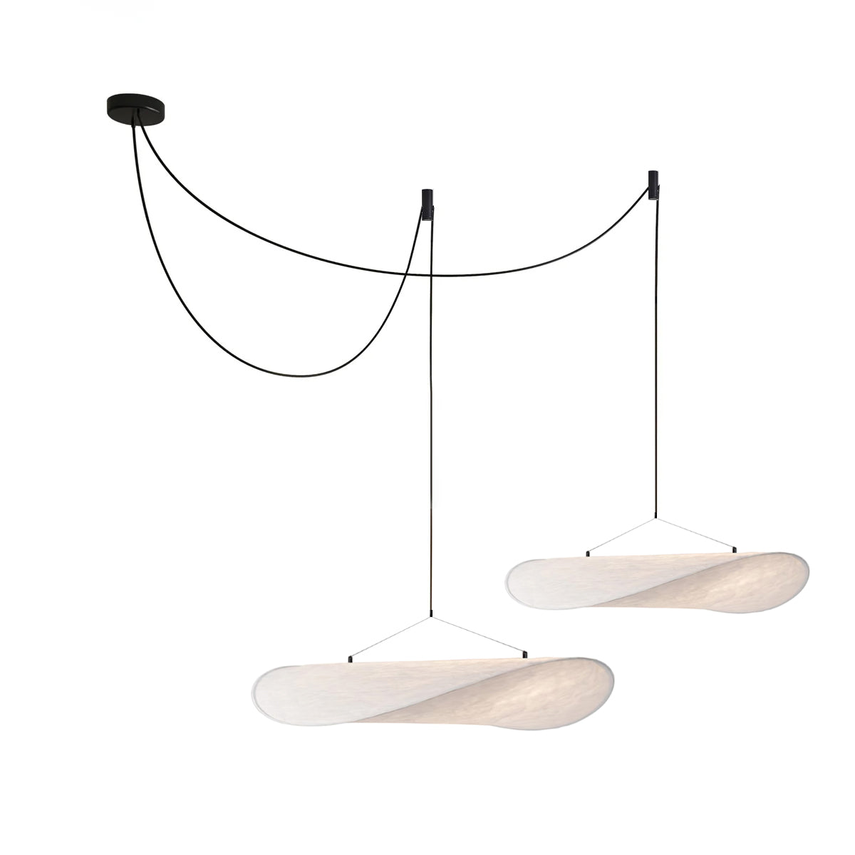 Vela Lampe Suspendue Minimaliste en Soie - Neutralighting