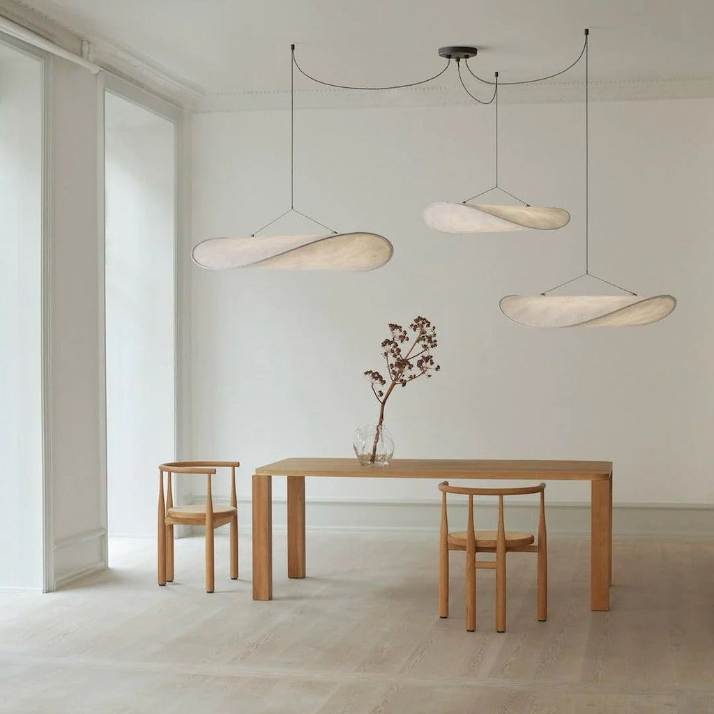 Cuzora Suspension en Soie Nordique Élégante - Neutralighting