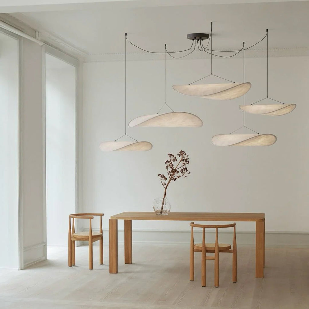 Cuzora Suspension en Soie Nordique Élégante - Neutralighting