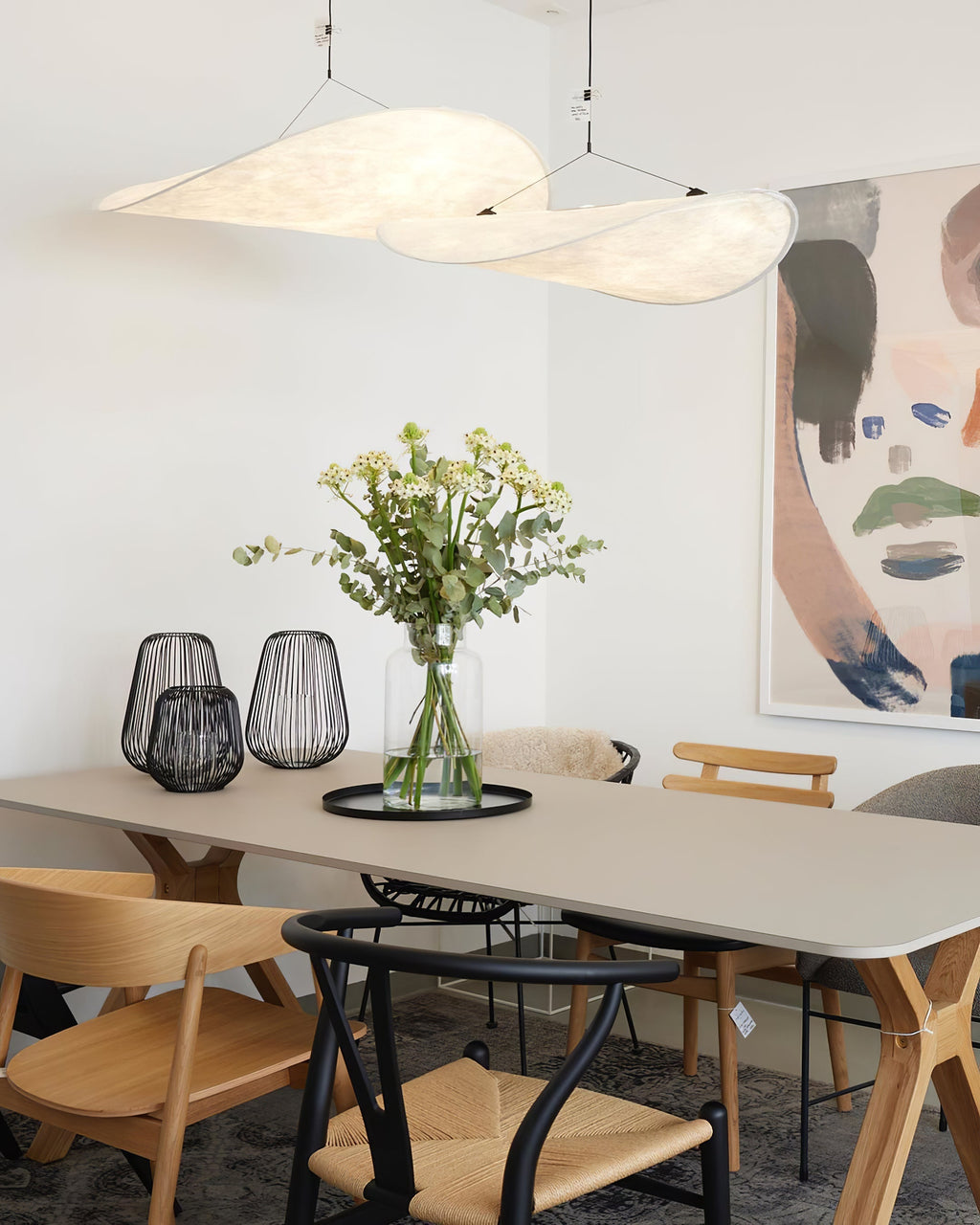 Elyno Lampe Suspension Sculpturale en Tissu - Neutralighting