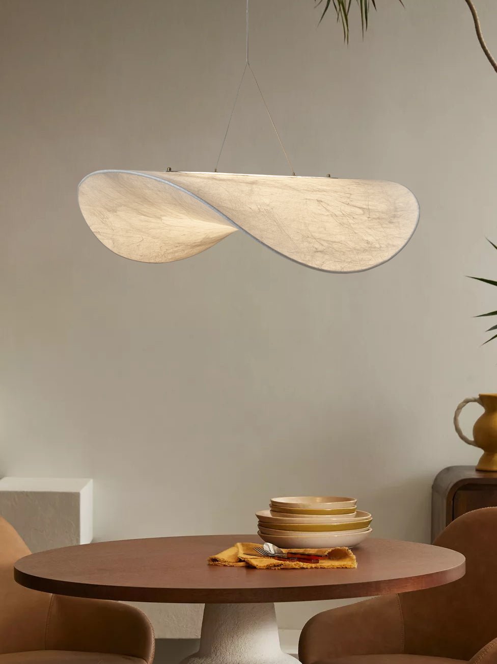 Cuzora Suspension en Soie Nordique Élégante - Neutralighting